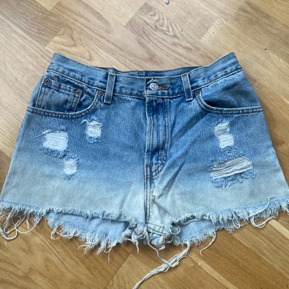 2 pairs!! Signature Levi’s denim shorts—High waisted!! Both are one of a kind!